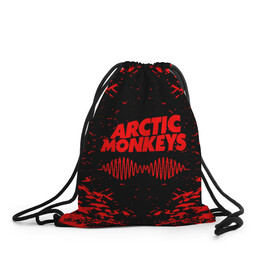 Рюкзак-мешок 3D с принтом arctic monkeys в Тюмени, 100% полиэстер | плотность ткани — 200 г/м2, размер — 35 х 45 см; лямки — толстые шнурки, застежка на шнуровке, без карманов и подкладки | arctic monkeys | arctic monkeys live | do i wanna know | domino | domino records | full album | lyrics | mardy bum | whyd you only call me when youre high | арктические обезьяны | домино пластинки | полный альбом | тексты песен