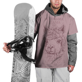 Накидка на куртку 3D с принтом No drama llama в Тюмени, 100% полиэстер |  | Тематика изображения на принте: llama | альпака | животные | лама