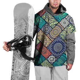 Накидка на куртку 3D с принтом ОЧЕНЬ в Тюмени, 100% полиэстер |  | молодежное | пестрое | узор | хайп | цветное