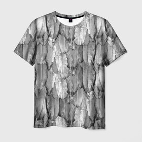 Мужская футболка 3D с принтом White Raven в Тюмени, 100% полиэфир | прямой крой, круглый вырез горловины, длина до линии бедер | plumage | raven | ворон | оперение | перья