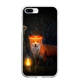 Чехол для iPhone 7Plus/8 Plus матовый с принтом Лиса с огненной короной в Тюмени, Силикон | Область печати: задняя сторона чехла, без боковых панелей | fox | foxy | животное | звери | лиса | лисенок | лисичка | милая | рыжая | фокс