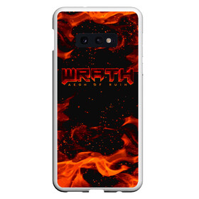 Чехол для Samsung S10E с принтом WRATH: Aeon of Ruin FIRE в Тюмени, Силикон | Область печати: задняя сторона чехла, без боковых панелей | Тематика изображения на принте: 90 е | aeon of ruin | quake | tegunvteg | wrath | wrath: aeon of ruin | игра | компьютерная игра | монстры | огонь | пламя | ретро | реьро шутер | шутер