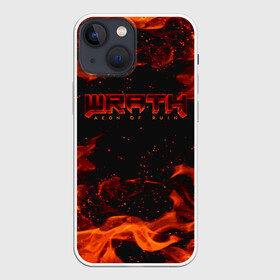 Чехол для iPhone 13 mini с принтом WRATH: Aeon of Ruin FIRE в Тюмени,  |  | 90 е | aeon of ruin | quake | tegunvteg | wrath | wrath: aeon of ruin | игра | компьютерная игра | монстры | огонь | пламя | ретро | реьро шутер | шутер