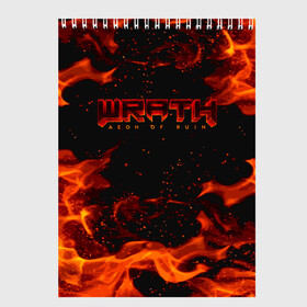 Скетчбук с принтом WRATH: Aeon of Ruin FIRE в Тюмени, 100% бумага
 | 48 листов, плотность листов — 100 г/м2, плотность картонной обложки — 250 г/м2. Листы скреплены сверху удобной пружинной спиралью | 90 е | aeon of ruin | quake | tegunvteg | wrath | wrath: aeon of ruin | игра | компьютерная игра | монстры | огонь | пламя | ретро | реьро шутер | шутер