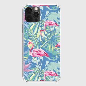 Чехол для iPhone 12 Pro Max с принтом фламинго в Тюмени, Силикон |  | flamingo | птицы | розовый | фламинго