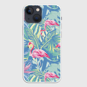 Чехол для iPhone 13 mini с принтом фламинго в Тюмени,  |  | flamingo | птицы | розовый | фламинго