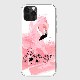 Чехол для iPhone 12 Pro с принтом flamingo в Тюмени, силикон | область печати: задняя сторона чехла, без боковых панелей | flamingo | птицы | розовый | фламинго