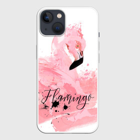 Чехол для iPhone 13 с принтом flamingo в Тюмени,  |  | flamingo | птицы | розовый | фламинго
