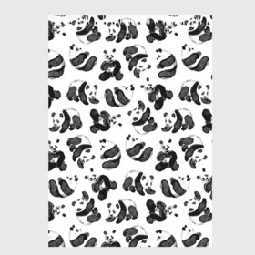Скетчбук с принтом Акварельные панды паттерн в Тюмени, 100% бумага
 | 48 листов, плотность листов — 100 г/м2, плотность картонной обложки — 250 г/м2. Листы скреплены сверху удобной пружинной спиралью | art | black white | cute | funny panda | panda | pandas | pattern | watercolor | акварель | акварельный рисунок | арт | детский рисунок | маленькие панды | медведи | медвежата | милые панды | мишки | панда | пандочка | пандочки | узор