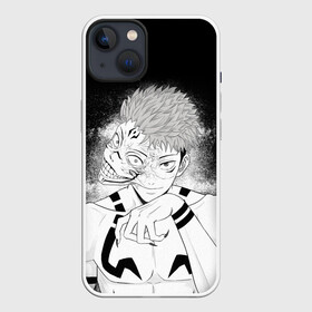 Чехол для iPhone 13 с принтом МАГИЧЕСКАЯ БИТВА | SUKUNA в Тюмени,  |  | anime | japan | japanese | jujutsu | jujutsu kaisen | kaisen | sukuna | tattoo | аниме | двуликий призрак | иероглифы | инумаки | итадори | итадори юдзи | магическая битва | нобара | панда | рёмен | рёмен сукуна | сатору | сукуна