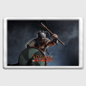 Магнит 45*70 с принтом Viking Valheim в Тюмени, Пластик | Размер: 78*52 мм; Размер печати: 70*45 | fantasy | mmo | valheim | valve | валхейм | вальхейм | викинги | выживалка | игра | королевская битва | ммо | ролевая игра | фэнтази