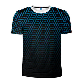 Мужская футболка 3D спортивная с принтом Броня  Кольчуга в Тюмени, 100% полиэстер с улучшенными характеристиками | приталенный силуэт, круглая горловина, широкие плечи, сужается к линии бедра | абстракция | бронь | броня | кольчуга | паттерн | текстуры