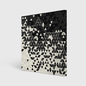 Холст квадратный с принтом Абстракция в Тюмени, 100% ПВХ |  | абстракция | арт | белый | вектор | векторный рисунок | рисунок | треугольник | треугольники | чёрно белый | чёрный