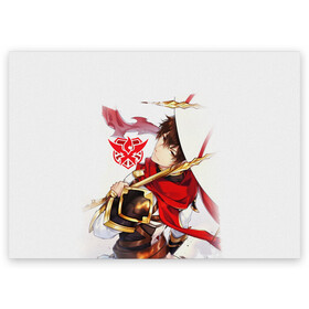 Поздравительная открытка с принтом Ye Xiu The Kings Avatar в Тюмени, 100% бумага | плотность бумаги 280 г/м2, матовая, на обратной стороне линовка и место для марки
 | master of skill | quan zhi gao shou | the kings avatar | ye xiu | аватар короля | е сю
