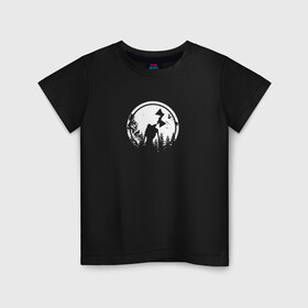 Детская футболка хлопок с принтом Siren Head in the forest в Тюмени, 100% хлопок | круглый вырез горловины, полуприлегающий силуэт, длина до линии бедер | scp | siren head | лес | монстр | персонаж | сиреноголовый