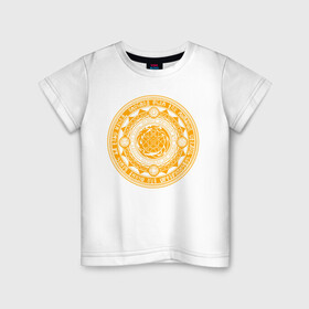 Детская футболка хлопок с принтом Магический круг в Тюмени, 100% хлопок | круглый вырез горловины, полуприлегающий силуэт, длина до линии бедер | Тематика изображения на принте: доктор стрэндж | константин | круг | магия | сверхъестественное
