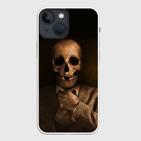 Чехол для iPhone 13 mini с принтом Мистер Скелет в Тюмени,  |  | зомби | костюм | мертвец | мертвый | мистер | скелет | череп