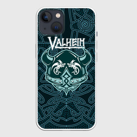 Чехол для iPhone 13 с принтом Valheim шлем с рогами в Тюмени,  |  | fantasy | mmo | valheim | valve | валхейм | вальхейм | викинги | выживалка | игра | королевская битва | ммо | ролевая игра | фэнтази