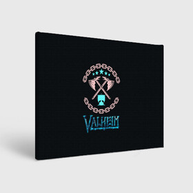 Холст прямоугольный с принтом Valheim лого и цепи в Тюмени, 100% ПВХ |  | fantasy | mmo | valheim | valve | валхейм | вальхейм | викинги | выживалка | игра | королевская битва | ммо | ролевая игра | фэнтази