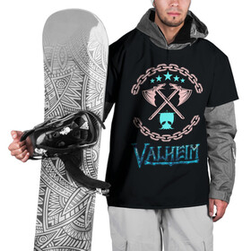 Накидка на куртку 3D с принтом Valheim лого и цепи в Тюмени, 100% полиэстер |  | Тематика изображения на принте: fantasy | mmo | valheim | valve | валхейм | вальхейм | викинги | выживалка | игра | королевская битва | ммо | ролевая игра | фэнтази