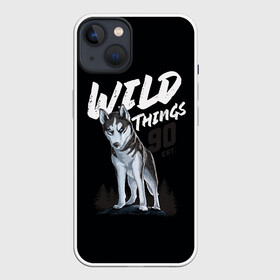 Чехол для iPhone 13 с принтом Wild Things в Тюмени,  |  | wolf | волк | лес | пес | север | собака | хаски