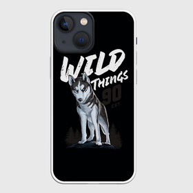 Чехол для iPhone 13 mini с принтом Wild Things в Тюмени,  |  | wolf | волк | лес | пес | север | собака | хаски