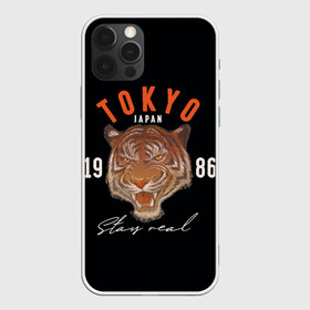 Чехол для iPhone 12 Pro Max с принтом Tokyo Tiger Japan в Тюмени, Силикон |  | Тематика изображения на принте: japan | tokyo | большая кошка | полосатый | тигр | тигрица | токио | хищник