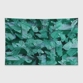 Флаг-баннер с принтом Зелень в Тюмени, 100% полиэстер | размер 67 х 109 см, плотность ткани — 95 г/м2; по краям флага есть четыре люверса для крепления | абстракция | молодежное | пестрое | стиль | тренд | хайп