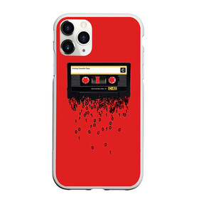 Чехол для iPhone 11 Pro матовый с принтом The death of the cassette tape в Тюмени, Силикон |  | Тематика изображения на принте: 80 | 90 | age | death | epoch | era | retro | tape | гибель | двоичный | кассета | кассеты | код | компьютер | компьютеризация | переход | программирование | уходящая | ушедшая | цифровая | цифровой | эра