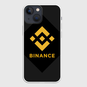 Чехол для iPhone 13 mini с принтом БИНАНС КРИПТОБИРЖА ЛОГО в Тюмени,  |  | bitcoin | blockchain | btc | cardano | crypto | ethereum | polkadot | tether | xrp | бинанс | биткоин | блокчейн | валюта | деньги | криптовалюта | майнер | майнинг | цифровая валюта | цифровое золото | эфир