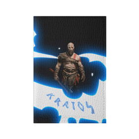 Обложка для паспорта матовая кожа с принтом Power of Kratos в Тюмени, натуральная матовая кожа | размер 19,3 х 13,7 см; прозрачные пластиковые крепления | Тематика изображения на принте: gad of war | game | games | god of war | god of wor | power | атрей | атрэй | бог войны | игра | игры | кратос