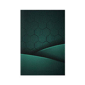 Обложка для паспорта матовая кожа с принтом Luxury Green в Тюмени, натуральная матовая кожа | размер 19,3 х 13,7 см; прозрачные пластиковые крепления | Тематика изображения на принте: green | luxury | versace | vip | абстракция | версаче | вип | паттерн | роскошь | текстуры