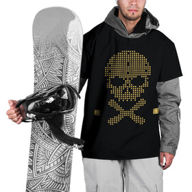 Накидка на куртку 3D с принтом Пиратский через из золота в Тюмени, 100% полиэстер |  | hell | skull | ад | скелет | ужасы | череп | черепушка