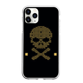 Чехол для iPhone 11 Pro Max матовый с принтом Пиратский через из золота в Тюмени, Силикон |  | hell | skull | ад | скелет | ужасы | череп | черепушка