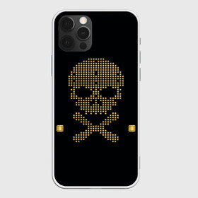 Чехол для iPhone 12 Pro Max с принтом Пиратский через из золота в Тюмени, Силикон |  | hell | skull | ад | скелет | ужасы | череп | черепушка