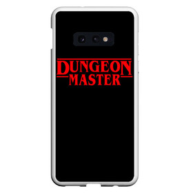 Чехол для Samsung S10E с принтом Stranger Dungeon Master в Тюмени, Силикон | Область печати: задняя сторона чехла, без боковых панелей | Тематика изображения на принте: aniki | billy | boss | boy | bucks | dark | deep | door | dungeon | fantasy | gachi | gachimuchi | gym | hundred | master | muchi | next | stranger | the | things | three | van | wee | билли | ван | гачи | гачимучи | дела | мучи |