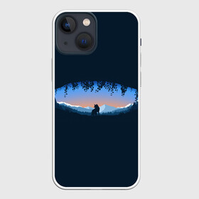Чехол для iPhone 13 mini с принтом Глаз природы в Тюмени,  |  | арт | волк | гора | горы | дикая природа | дикий зверь | дикое животное | закат | зверь | зима | лиса | пещера | природа | рисунок | силуэт | снег | тень