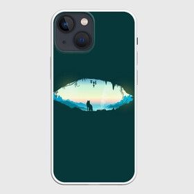 Чехол для iPhone 13 mini с принтом Глаз природы в Тюмени,  |  | арт | волк | горы | дикая природа | дикий зверь | дикое животное | закат | зверь | лес | лето | лиса | пещера | природа | рисунок | силуэт | тень