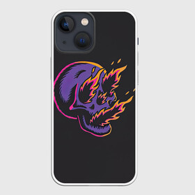 Чехол для iPhone 13 mini с принтом Гори Ясно в Тюмени,  |  | вспышка | вспышки | жара | мертвец | огни | огонь | пожар | покойник | скелет | череп
