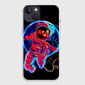 Чехол для iPhone 13 с принтом Глитч Космонавт в Тюмени,  |  | alien | earth | galaxy | glitch | hello | mars | moon | nasa | satellite | space | star | абстракция | вселенная | глитч | звезда | земля | космонавт | космос | луна | марс | наса | нло | паттерн | планета | привет | спорт | спутник | текс