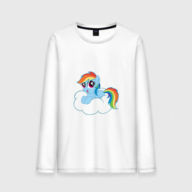 Мужской лонгслив хлопок с принтом My Little Pony Rainbow Dash в Тюмени, 100% хлопок |  | Тематика изображения на принте: applejack | friendship | mylittlepony | rainbow dash | twilight sparkle | waifu | вайфу | дружба это магия | друзья | кони | моя маленькая пони | мультфильм | пони | радуга | ренбоу деш | эплджек