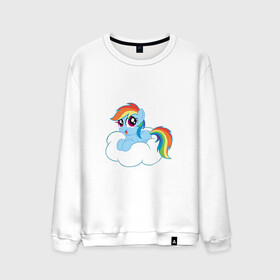 Мужской свитшот хлопок с принтом My Little Pony Rainbow Dash в Тюмени, 100% хлопок |  | applejack | friendship | mylittlepony | rainbow dash | twilight sparkle | waifu | вайфу | дружба это магия | друзья | кони | моя маленькая пони | мультфильм | пони | радуга | ренбоу деш | эплджек