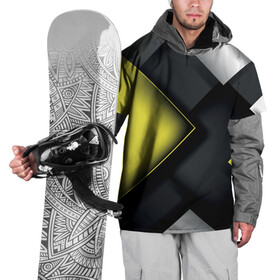 Накидка на куртку 3D с принтом Желто черный ромб в Тюмени, 100% полиэстер |  | Тематика изображения на принте: абстракция | желтое | крутое | молодежное | хайповое