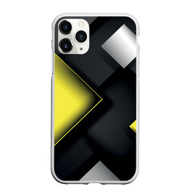 Чехол для iPhone 11 Pro Max матовый с принтом Желто черный ромб в Тюмени, Силикон |  | абстракция | желтое | крутое | молодежное | хайповое
