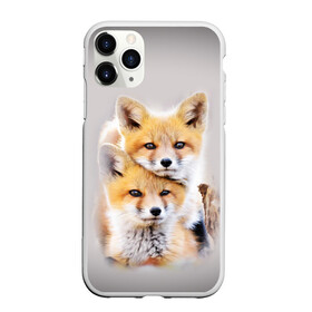 Чехол для iPhone 11 Pro матовый с принтом Лисята в Тюмени, Силикон |  | детеныши | животные | лиса | лисенок | лисичка | лисята | природа | рыжая