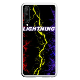 Чехол для Honor P30 с принтом Lightning | Молния в Тюмени, Силикон | Область печати: задняя сторона чехла, без боковых панелей | женская | краски | молния | молодёжь | мужская | надпись | неон | погода | свобода | тренд