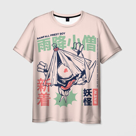 Мужская футболка 3D с принтом Аниме Демон Козо Ёкай в Тюмени, 100% полиэфир | прямой крой, круглый вырез горловины, длина до линии бедер | anime | art | folklore | illustration | japan | japanese | kanji | kozo demon | yokai | ёкай | иероглифы | иллюстрация | йокай | кандзи | козо | манга | обакэ | рисунок в стиле аниме | сверхъестественное существо | фольклор | япония
