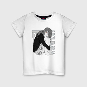 Детская футболка хлопок с принтом Форма голоса в Тюмени, 100% хлопок | круглый вырез горловины, полуприлегающий силуэт, длина до линии бедер | koe no katachi | shouko nishimiya | нишимия | сёко нисимия | форма голоса | шоуко