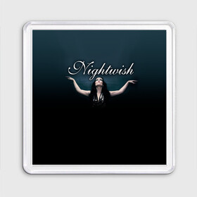 Магнит 55*55 с принтом Nightwish with Tarja в Тюмени, Пластик | Размер: 65*65 мм; Размер печати: 55*55 мм | Тематика изображения на принте: nightwish | tarja | tarja turanen | turunen | найтвиш | тарья | тарья турунен | турунен