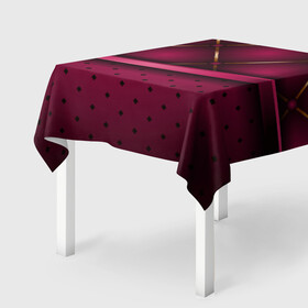 Скатерть 3D с принтом Luxury Red в Тюмени, 100% полиэстер (ткань не мнется и не растягивается) | Размер: 150*150 см | green | luxury | versace | vip | абстракция | версаче | вип | паттерн | роскошь | текстуры